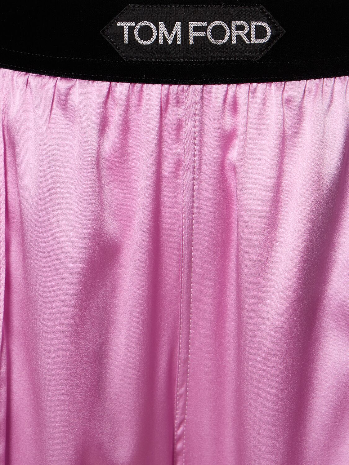Shop Tom Ford Silk Satin Pajama Pants In Rosa