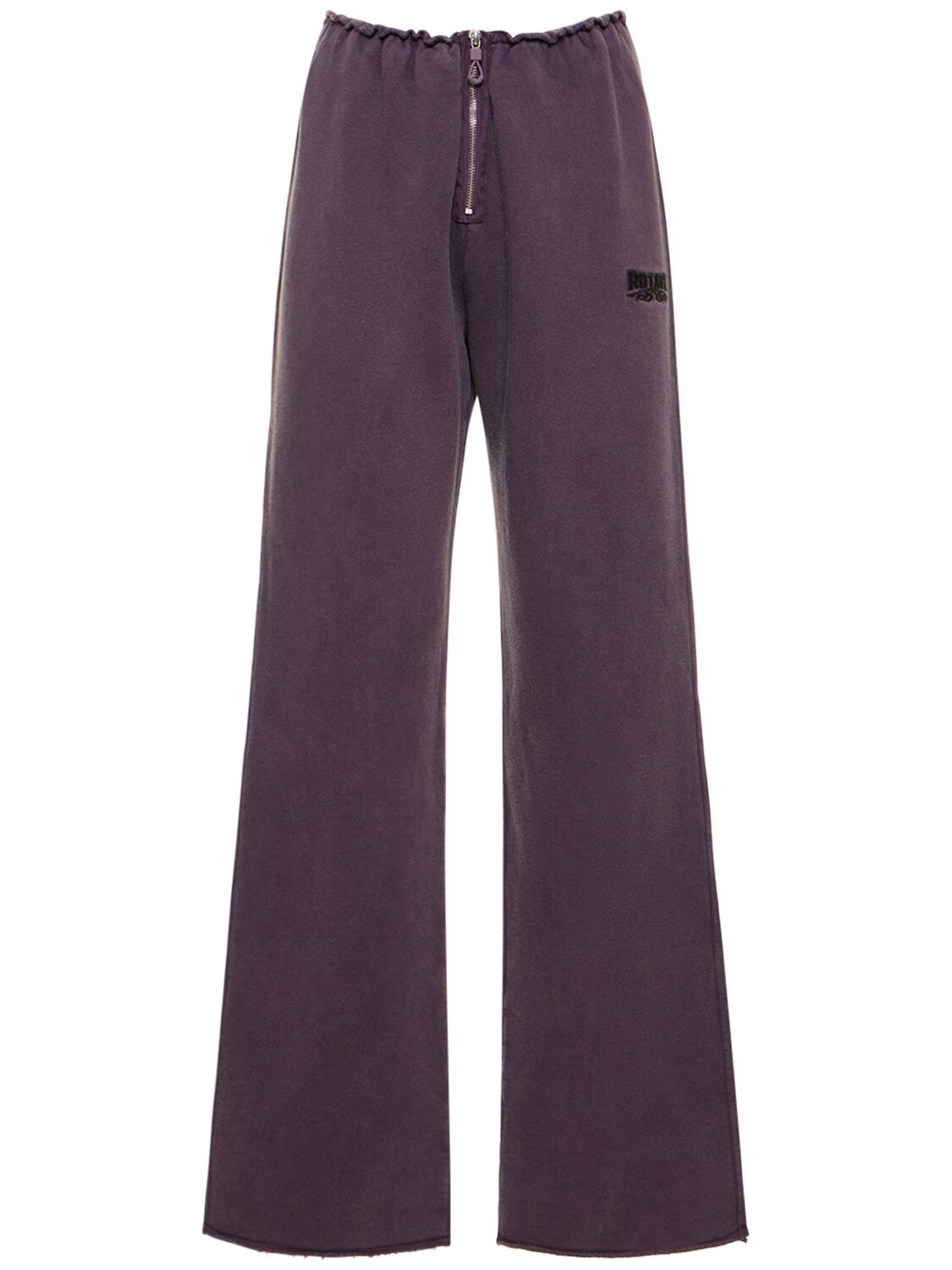 Rotate Birger Christensen Enzyme Cotton Sweatpants In Lila