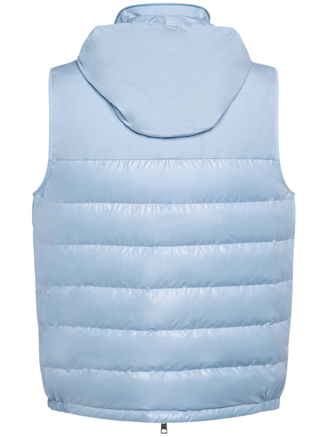 Shop Moncler Cerces Tech Down Vest In Blue
