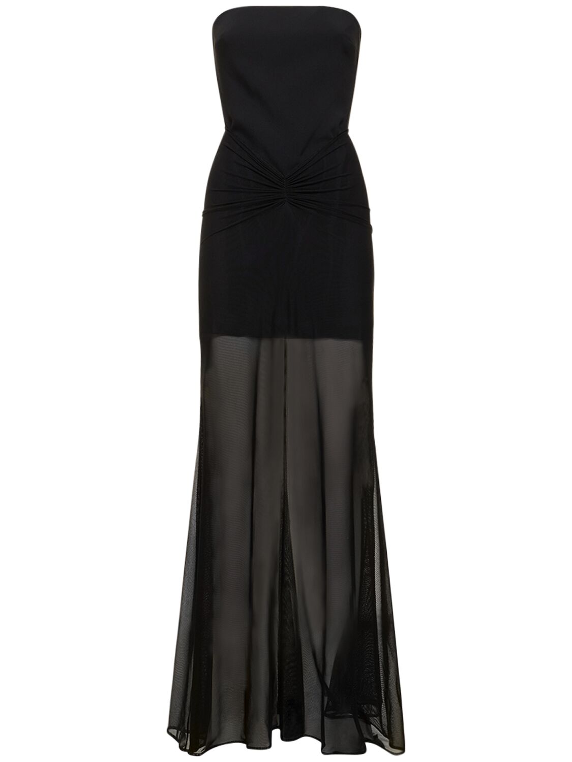 Image of Cady & Mesh Strapless Gown
