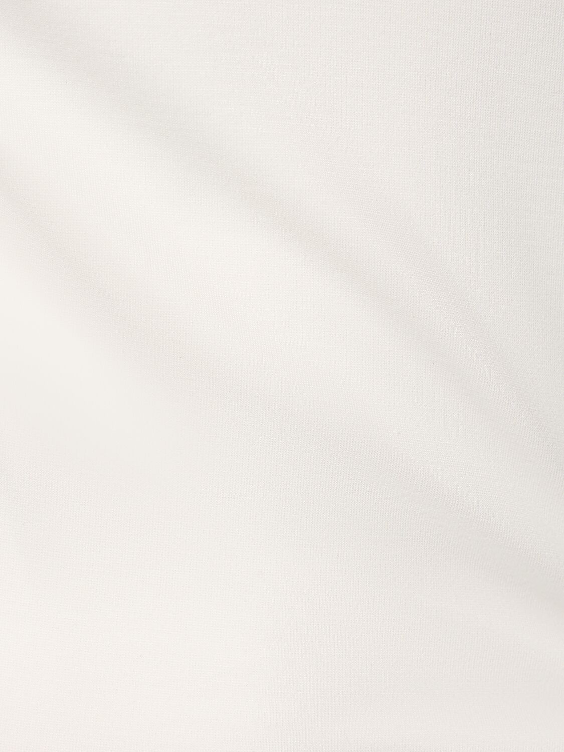 Shop David Koma One-sleeve Cutout Jersey Bodysuit In Weiss