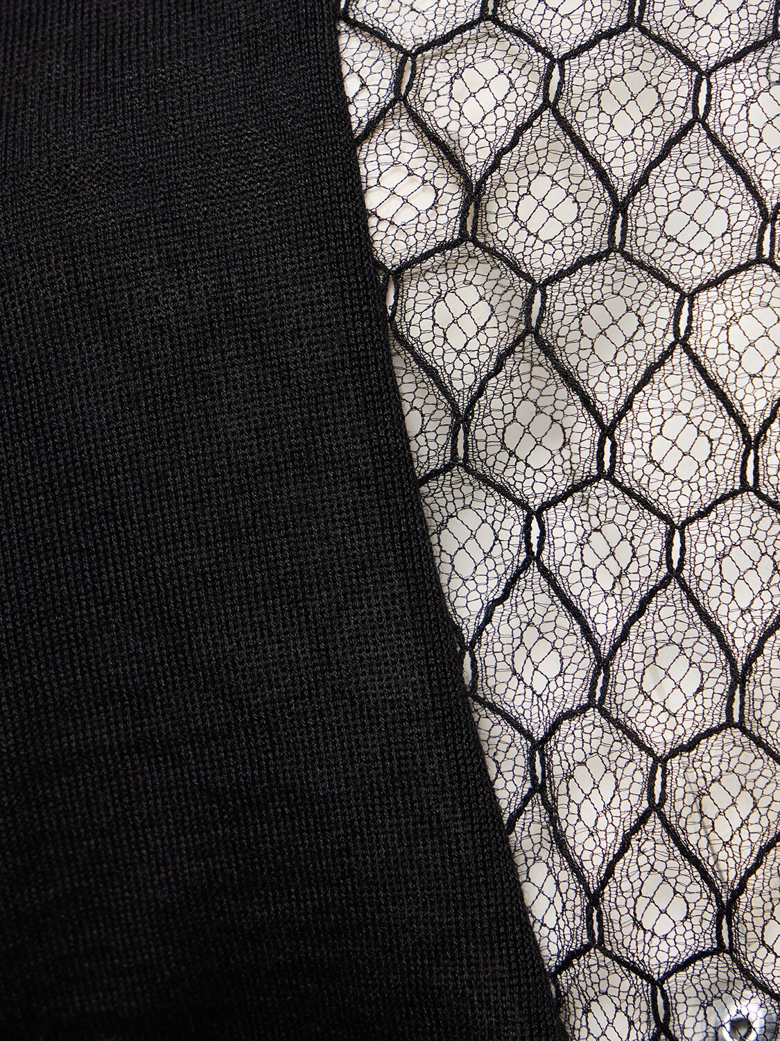 Shop Giambattista Valli Cashmere & Silk Knit Long Sleeve Top In Schwarz