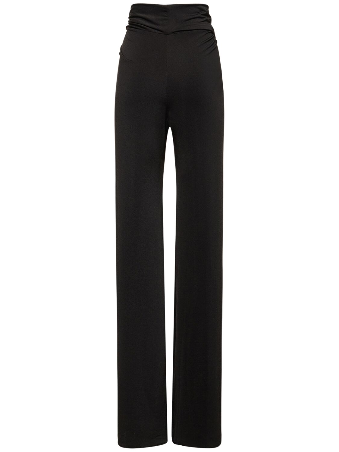 Shop 16arlington Boxte Draped Jersey Pants In Black