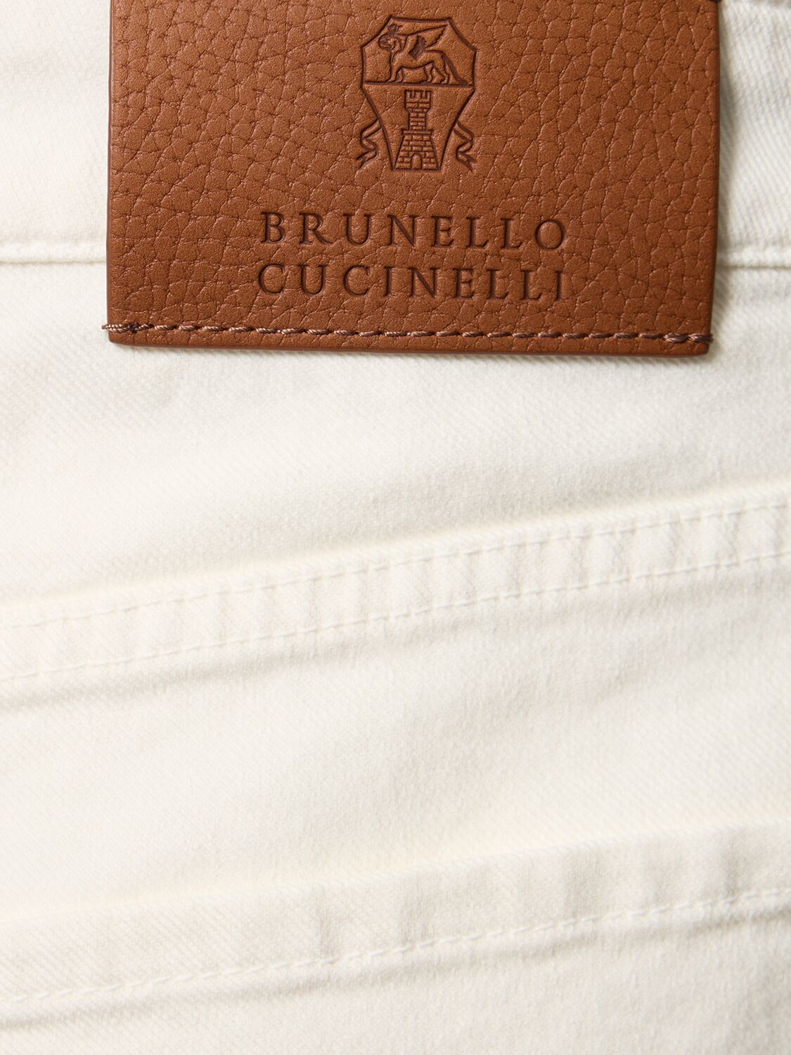 Brunello Cucinelli Straight-cut Trousers With Multiple Pockets In Neve