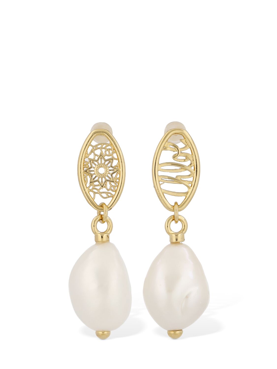 CHLOÉ Darcey Lace Pearl Drop Earrings