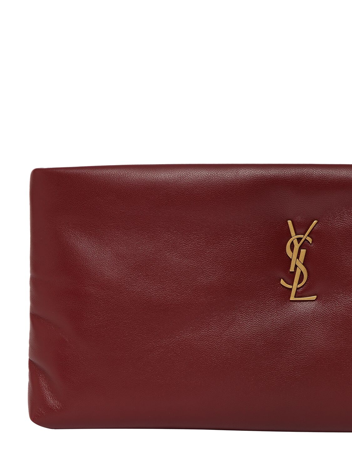 SAINT LAURENT CALYPSO LEATHER LONG ZIPPED POUCH 