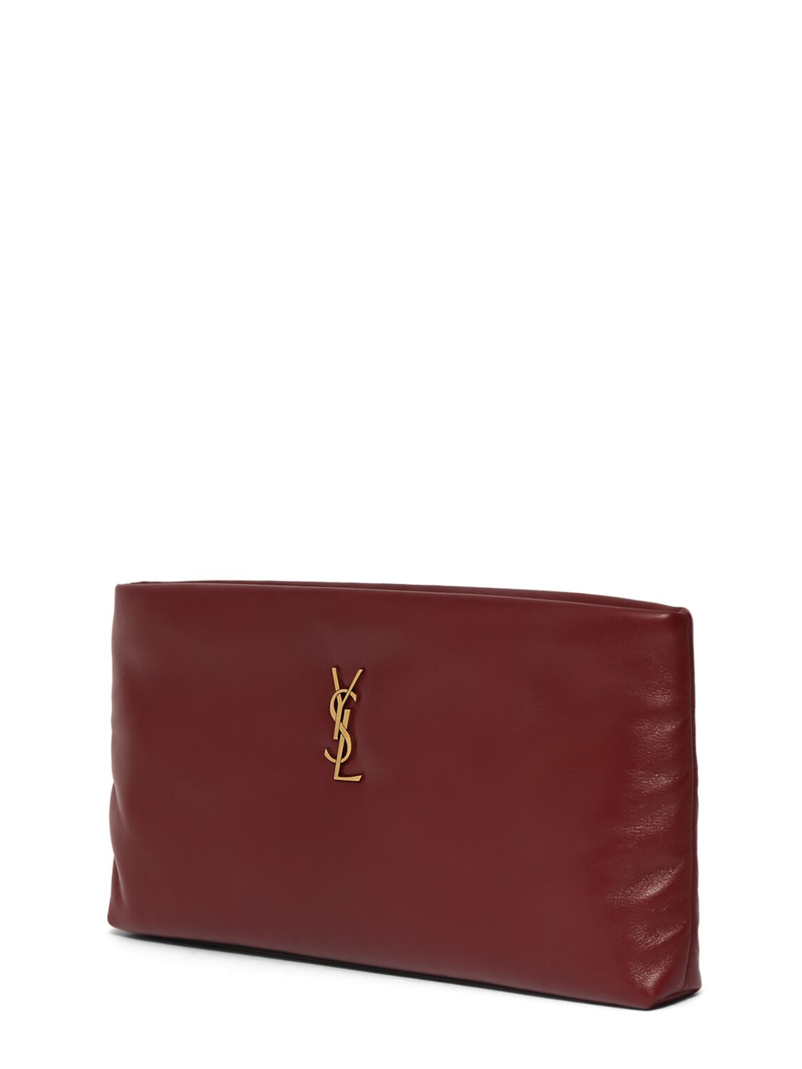 SAINT LAURENT CALYPSO LEATHER LONG ZIPPED POUCH 