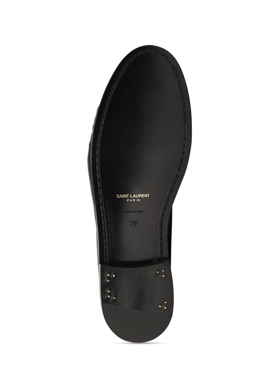 Shop Saint Laurent 15mm Le Loafer Leather Loafers In Black