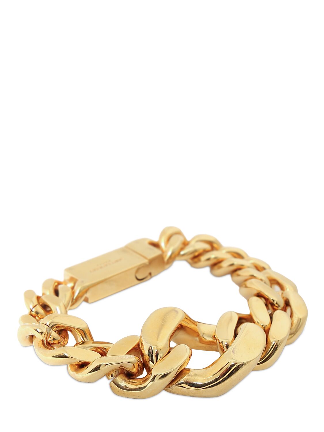 大廓型黄铜链条手链