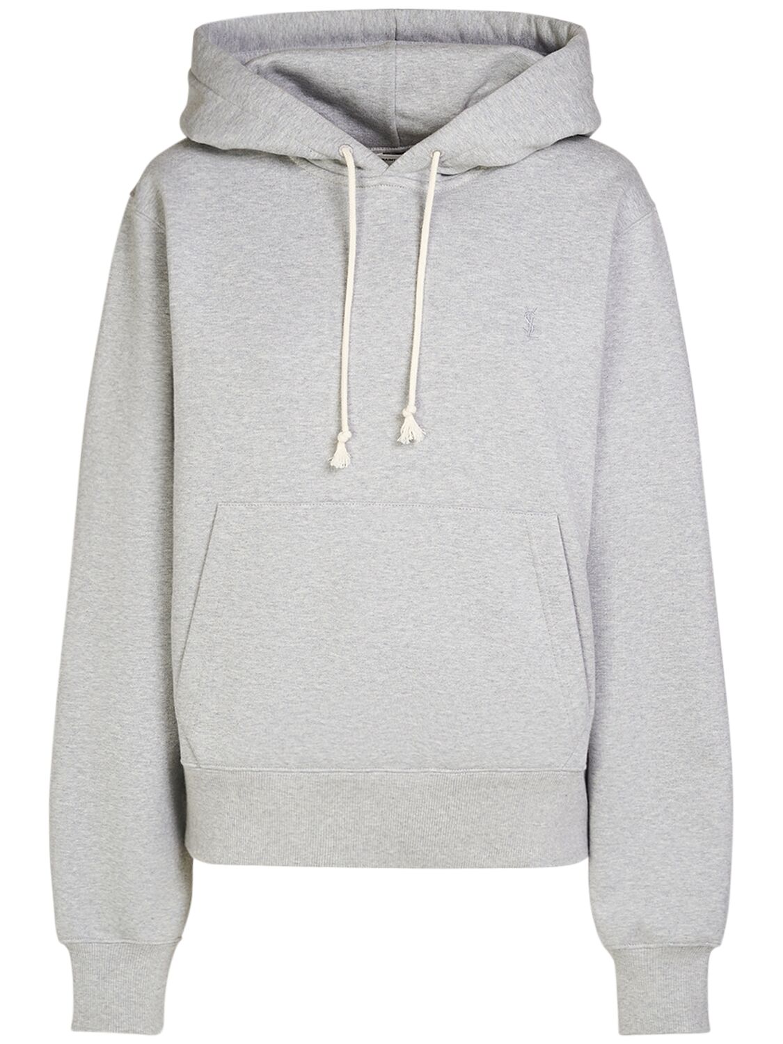 Image of Cassandre Embroidered Cotton Hoodie