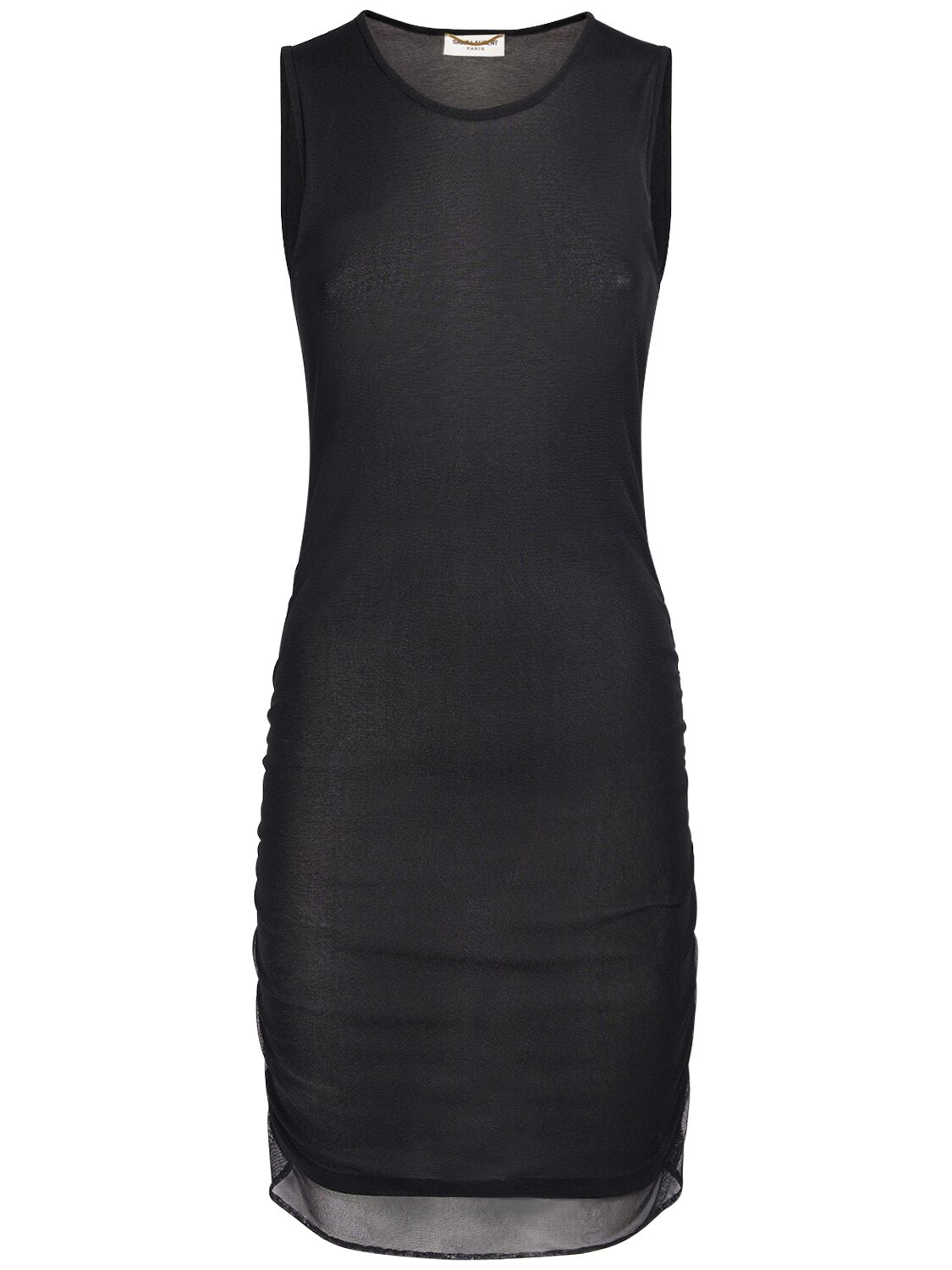 Saint Laurent Nylon A-line Dress In Black