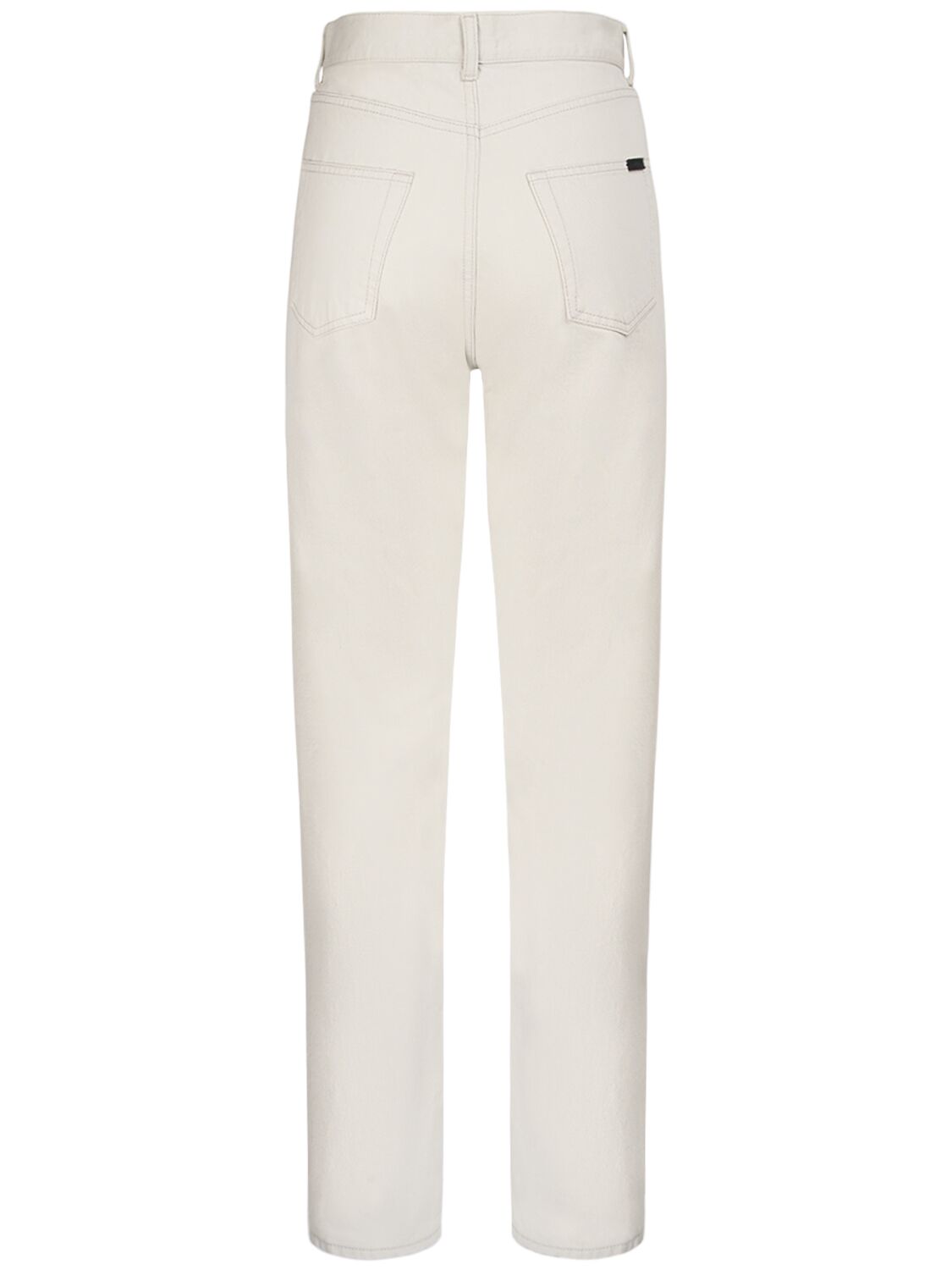 Shop Saint Laurent Denim Slim Fit Jeans In Chalk White