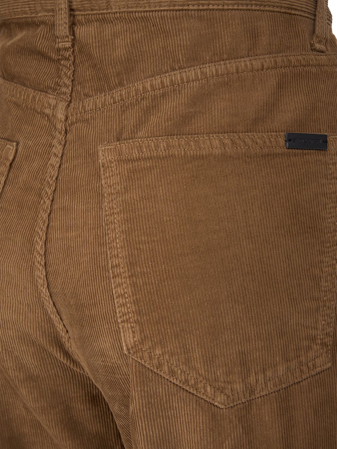 Shop Saint Laurent Denim Baggy Jeans In Fall Leaf