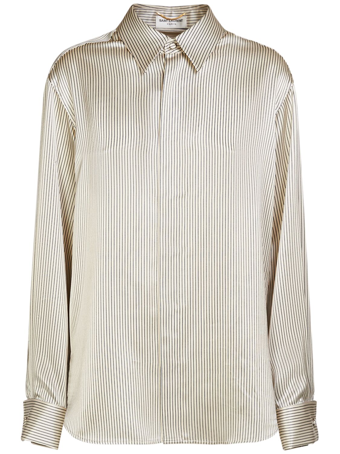 Image of Striped Silk Shirt
