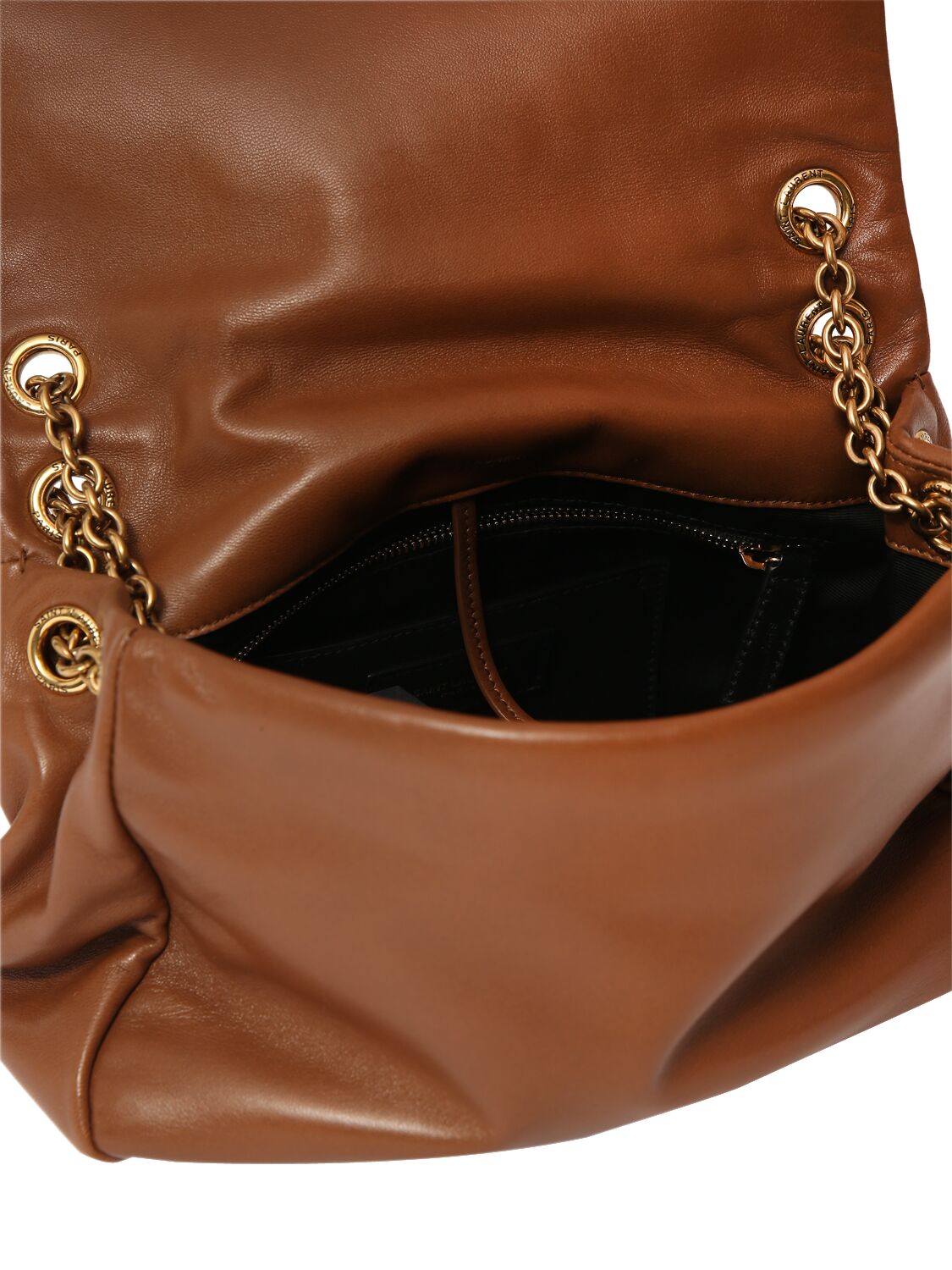 Shop Saint Laurent Small Jamie 4.3 Leather Shoulder Bag In Tan