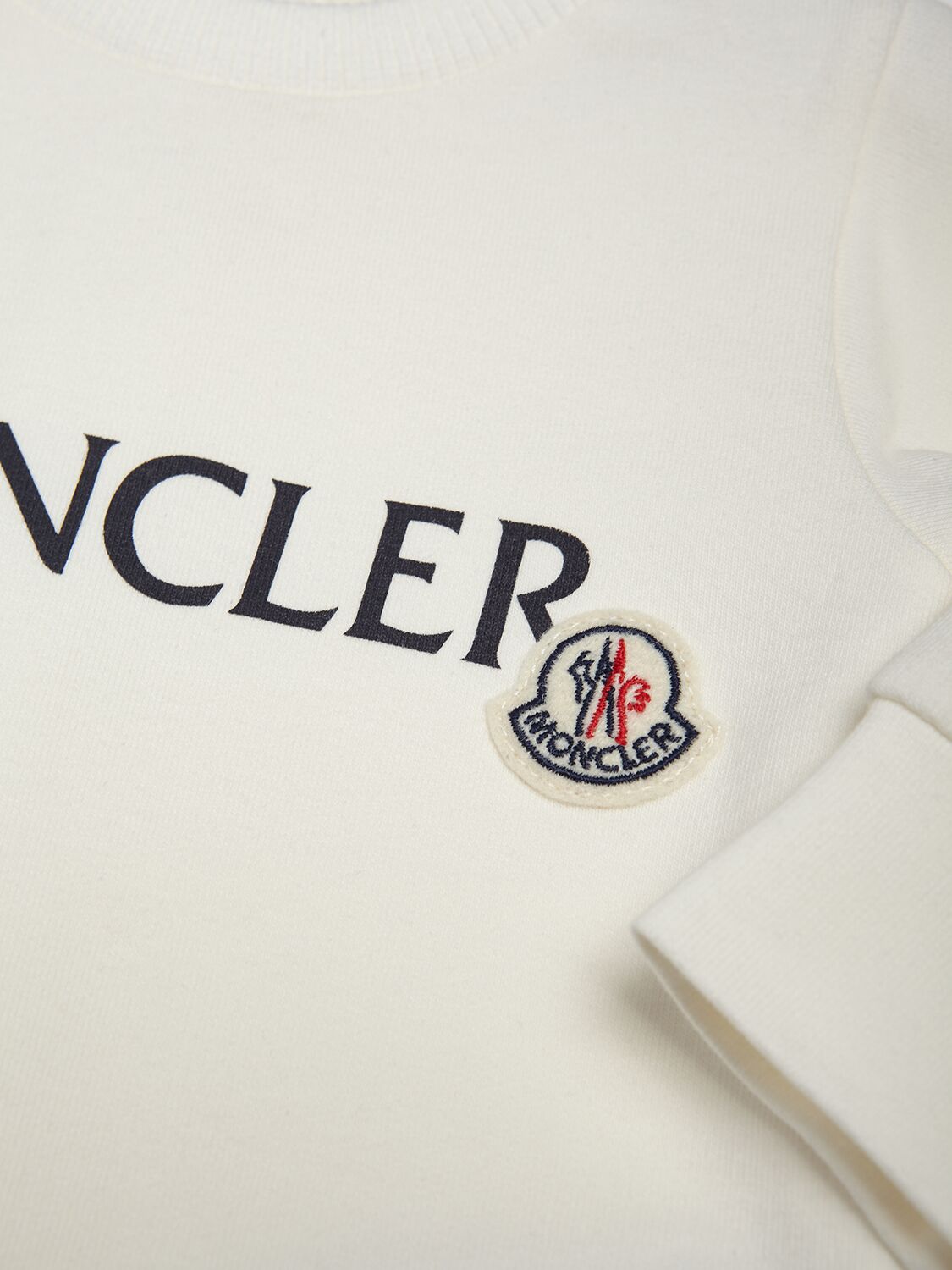 Shop Moncler Stretch Cotton Romper In White