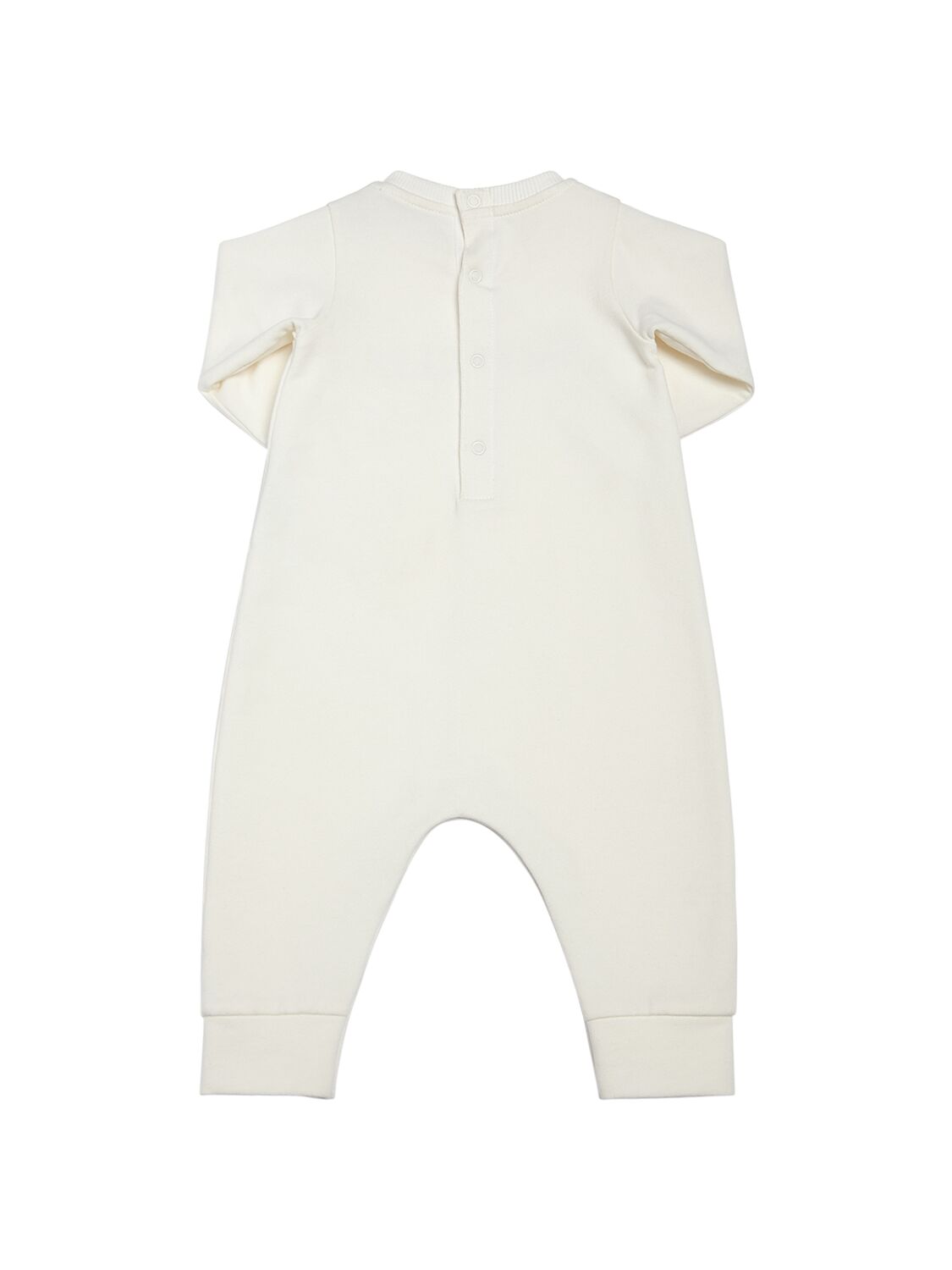 Shop Moncler Stretch Cotton Romper In White