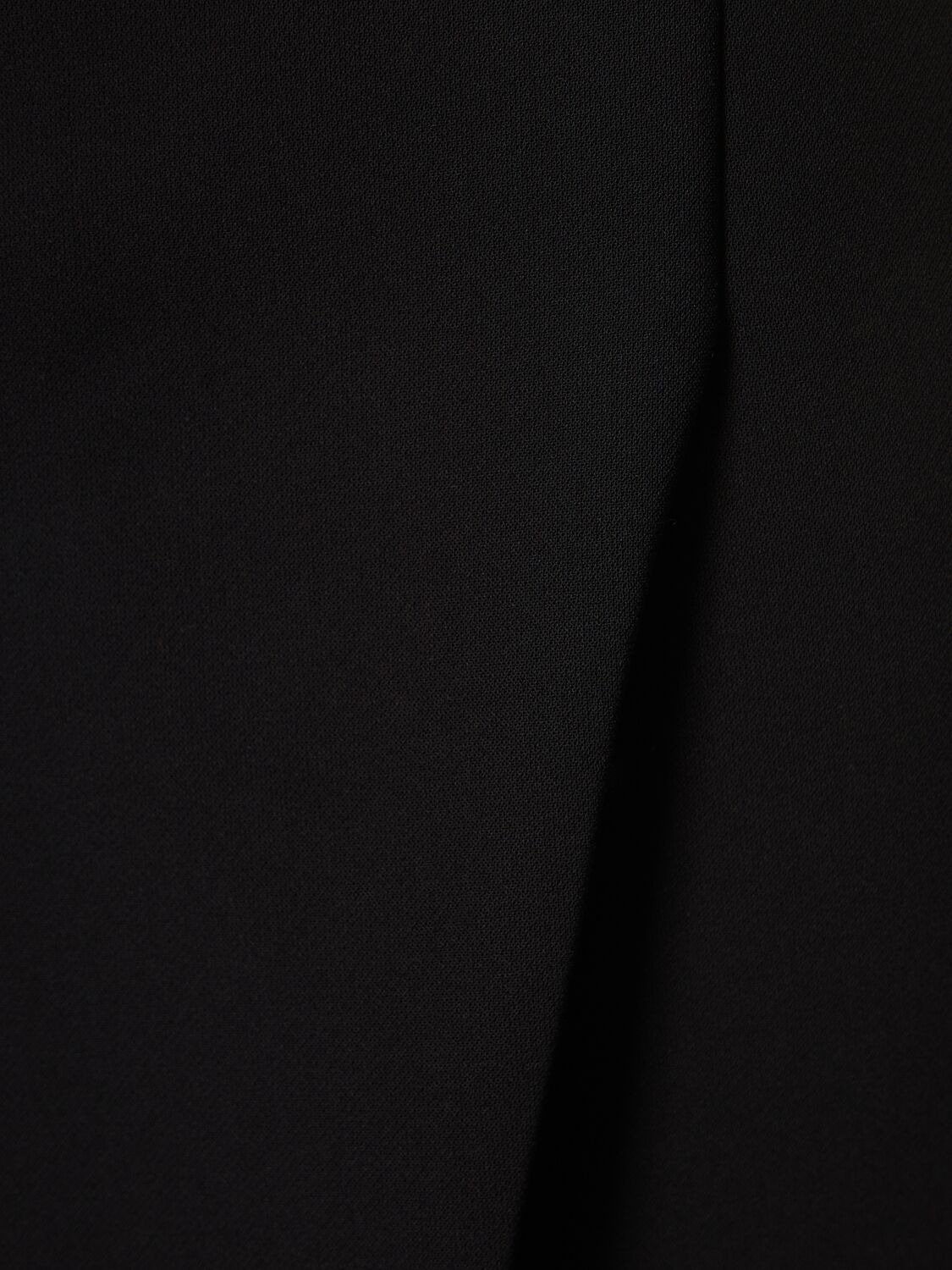 Shop Moschino Stretch Crepe Midi Skirt In Black