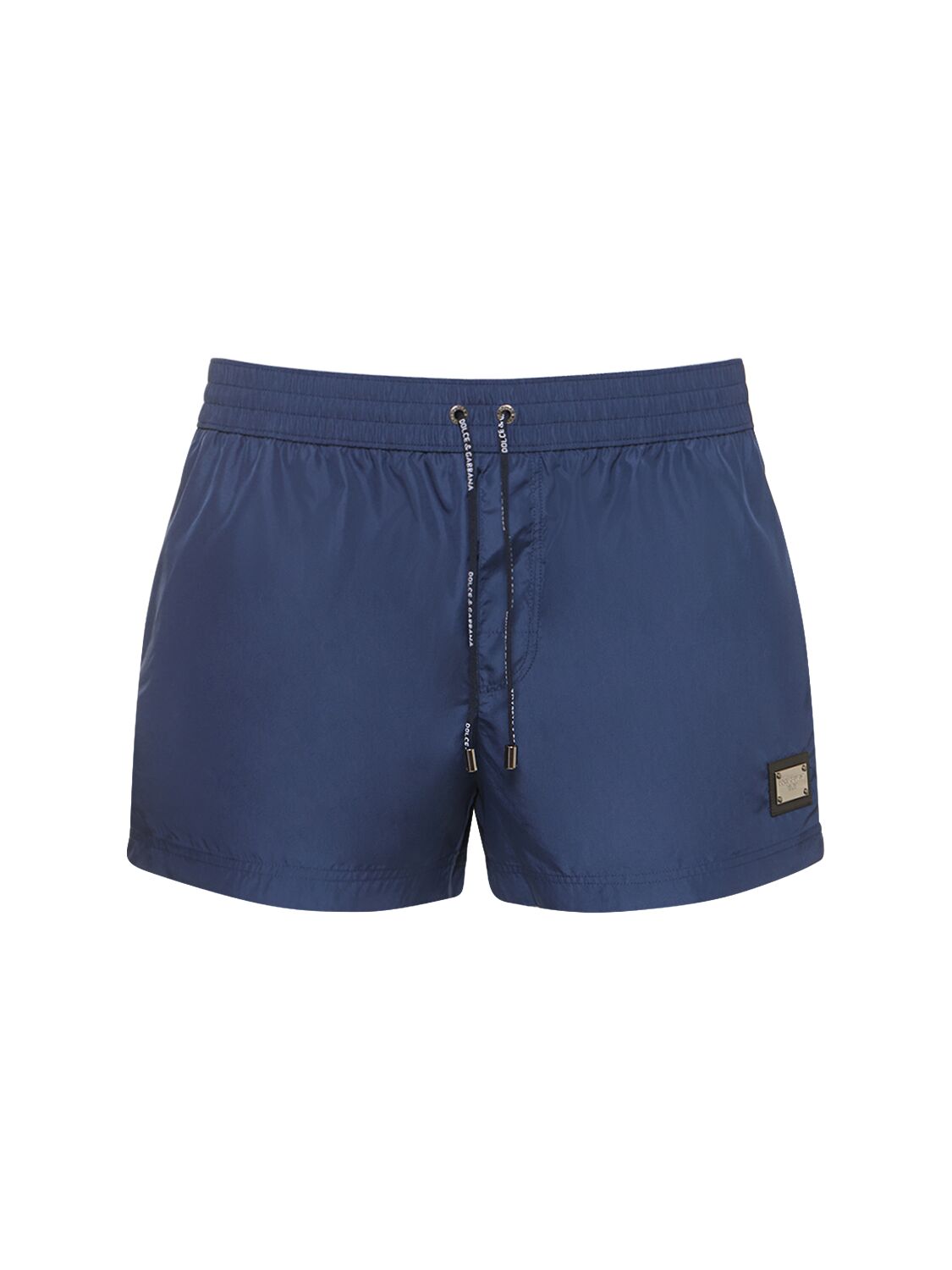 Dolce & Gabbana Blue Drawstring Swim Shorts In Blue Scuro