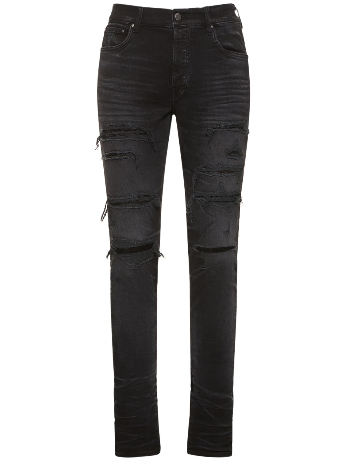 Image of Sequin Thrasher Cotton Stretch Jeans