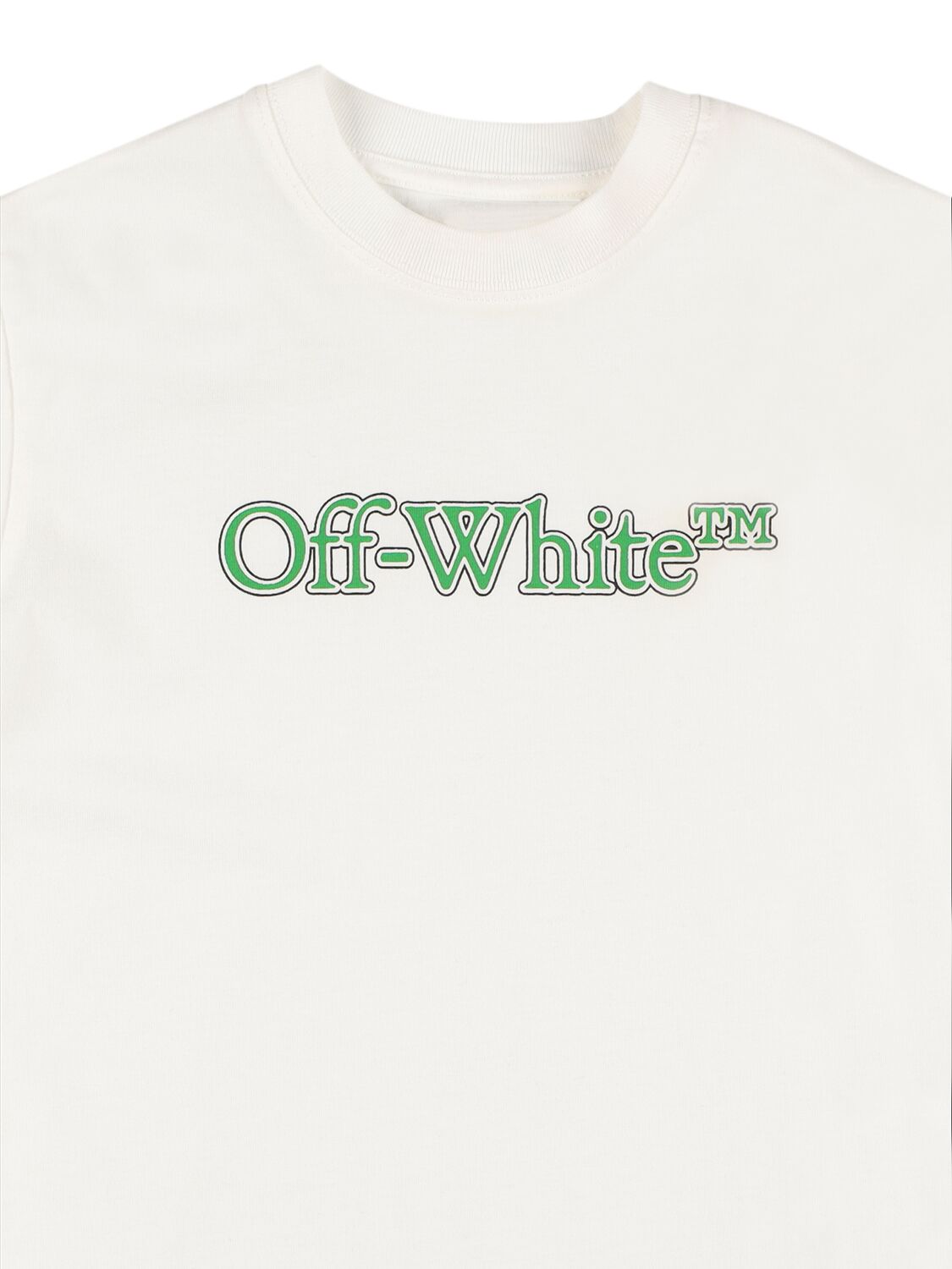 Shop Off-white Big Bookish Cotton T-shirt In 화이트