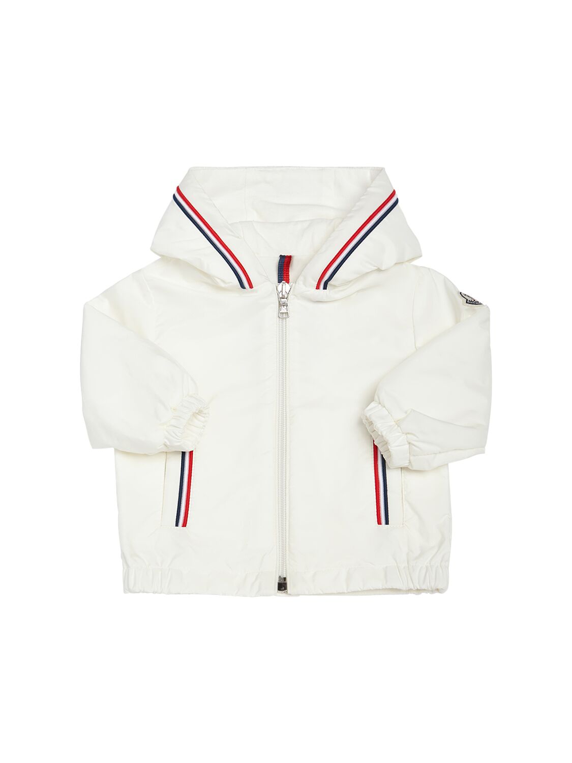 Moncler Kids' Granduc Nylon Rain Jacket In White