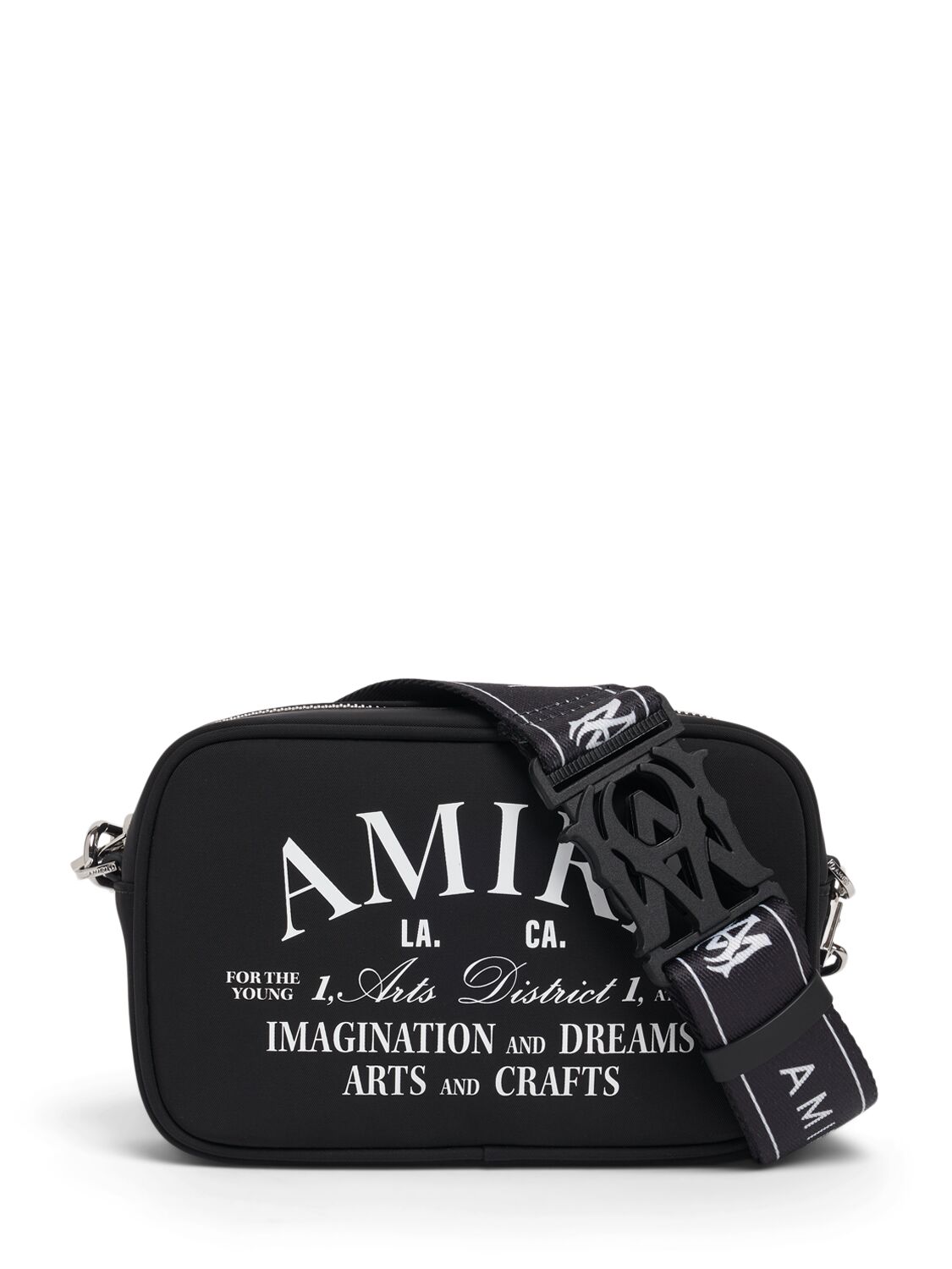 Shop Amiri Arts District Camera Bag In Black/white