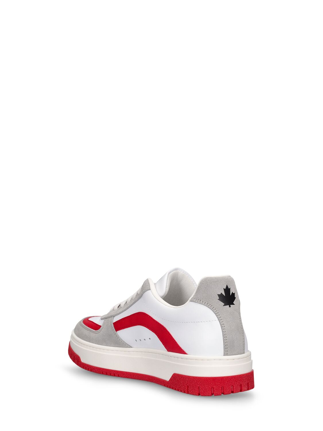 Shop Dsquared2 Leather Lace-up Sneakers In Multicolor
