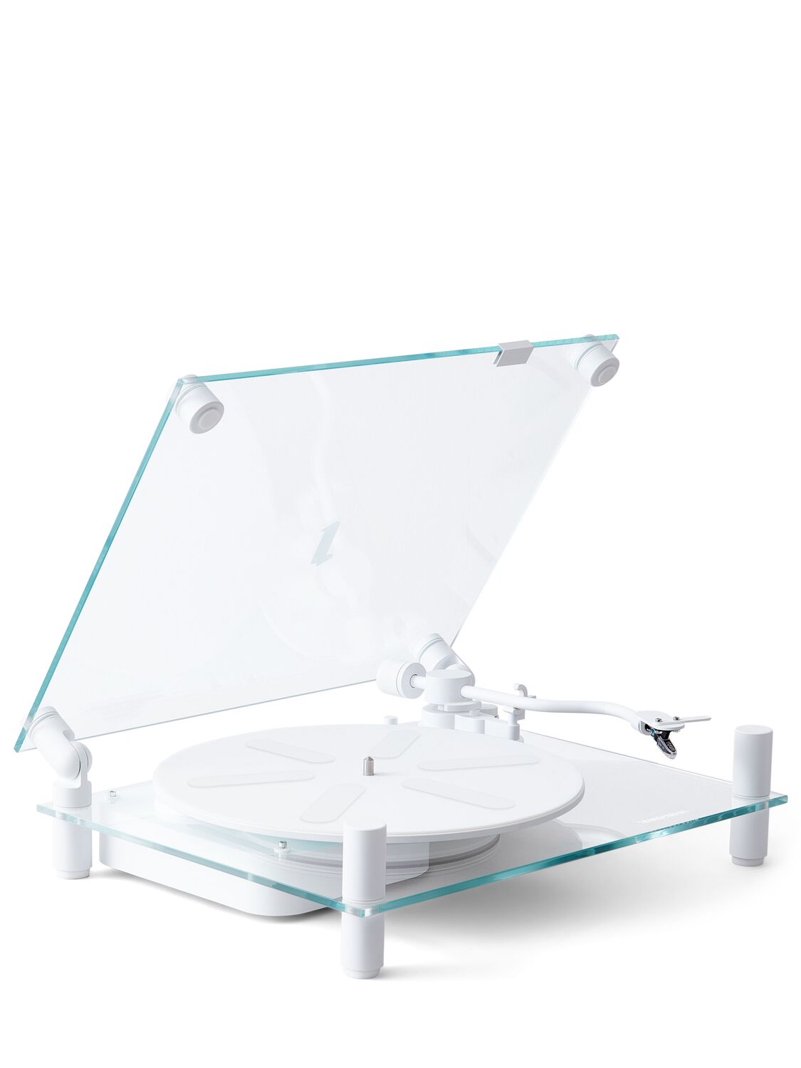 Transparent Turntable In White