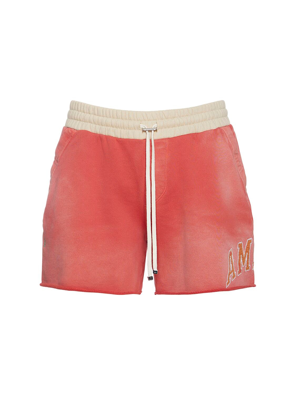 Amiri Vintage Collegiate Shorts In Cranberry