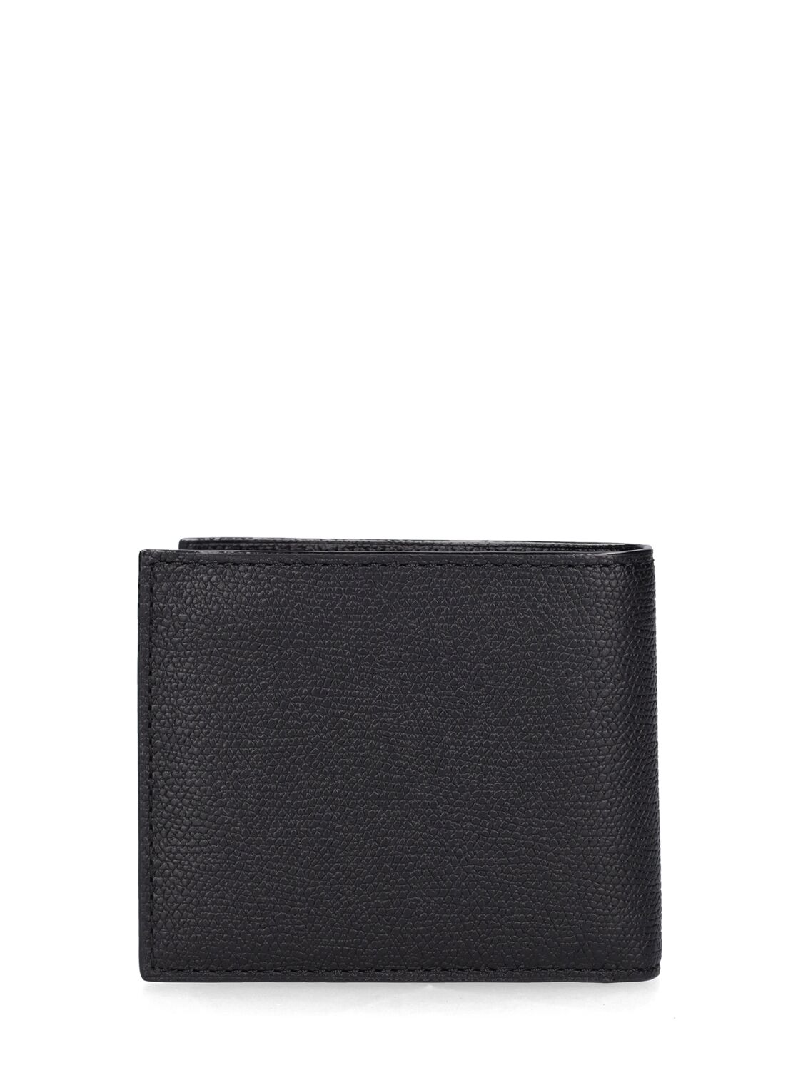 Shop Valextra 6cc Leather Bifold Wallet In Schwarz