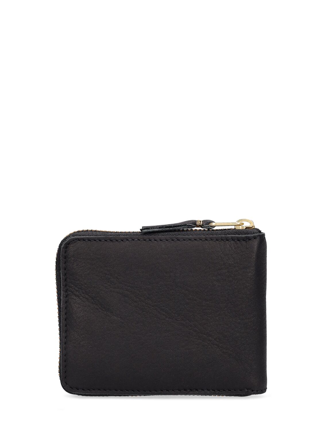 Shop Comme Des Garçons Washed Leather Wallet In Black