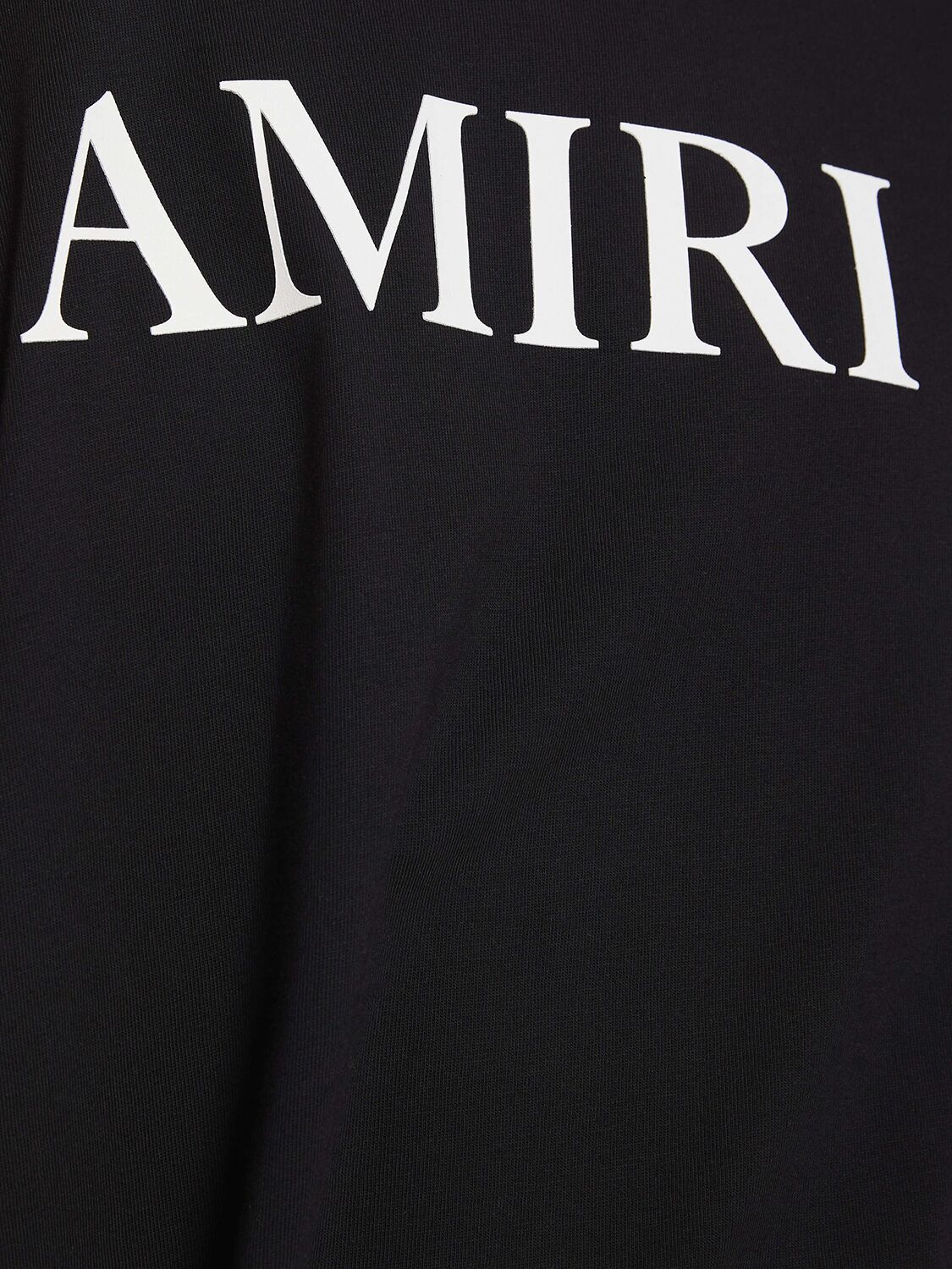 Shop Amiri Logo Cotton T-shirt In Black