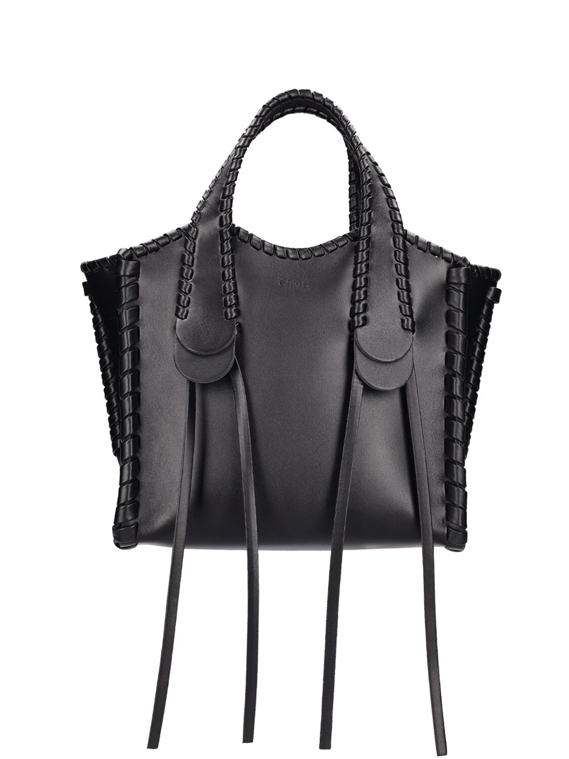 Image of Small Mony Leather Top Handle Bag