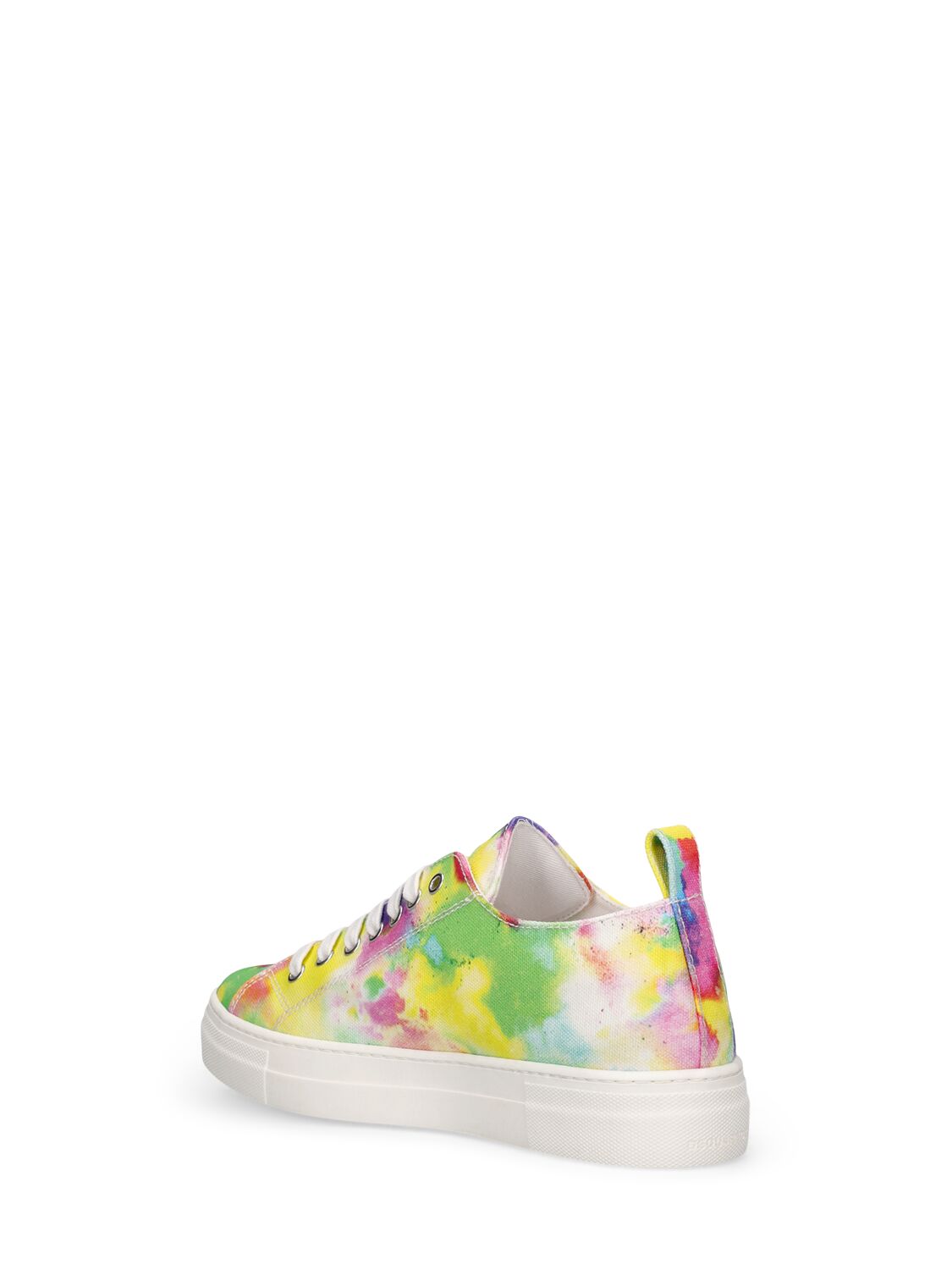 Shop Dsquared2 Logo Canvas Lace-up Sneakers In Multicolor