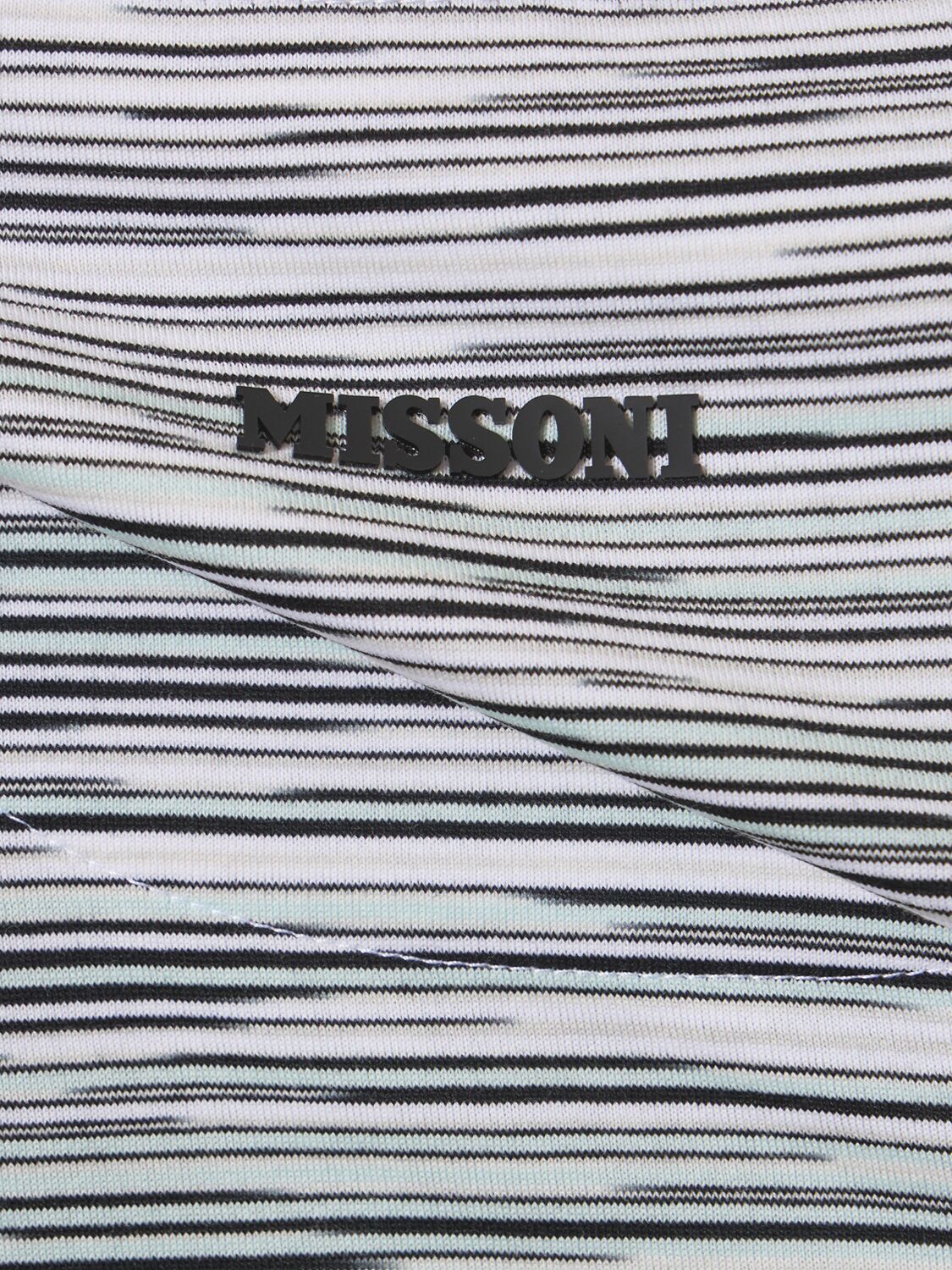 Shop Missoni Degrade Cotton Dyed T-shirt In Beige