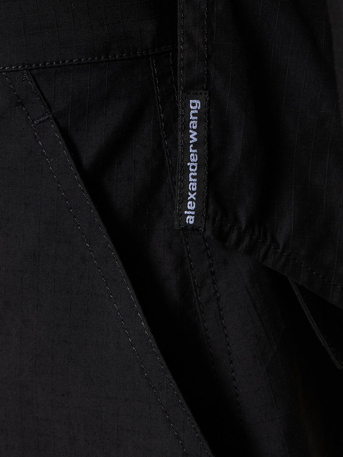 Shop Alexander Wang Button Up Cotton Blend Cargo Jumpsuit In 블랙