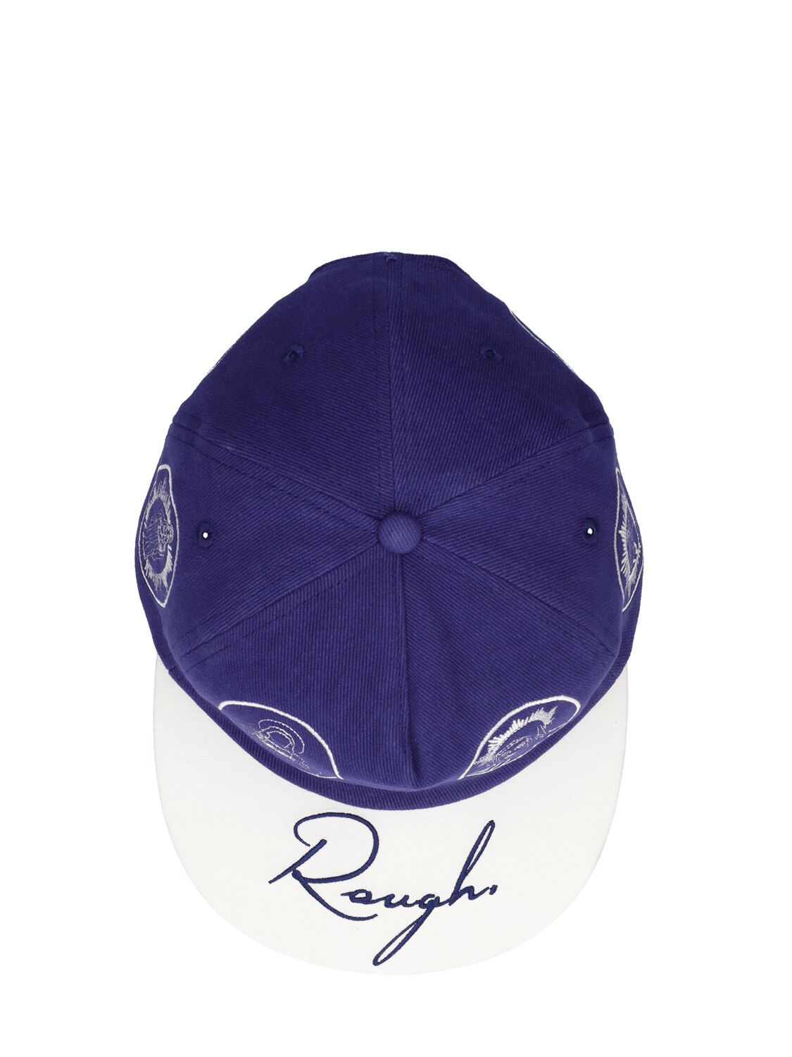 Shop Rough Holy Hat In Blue,creme