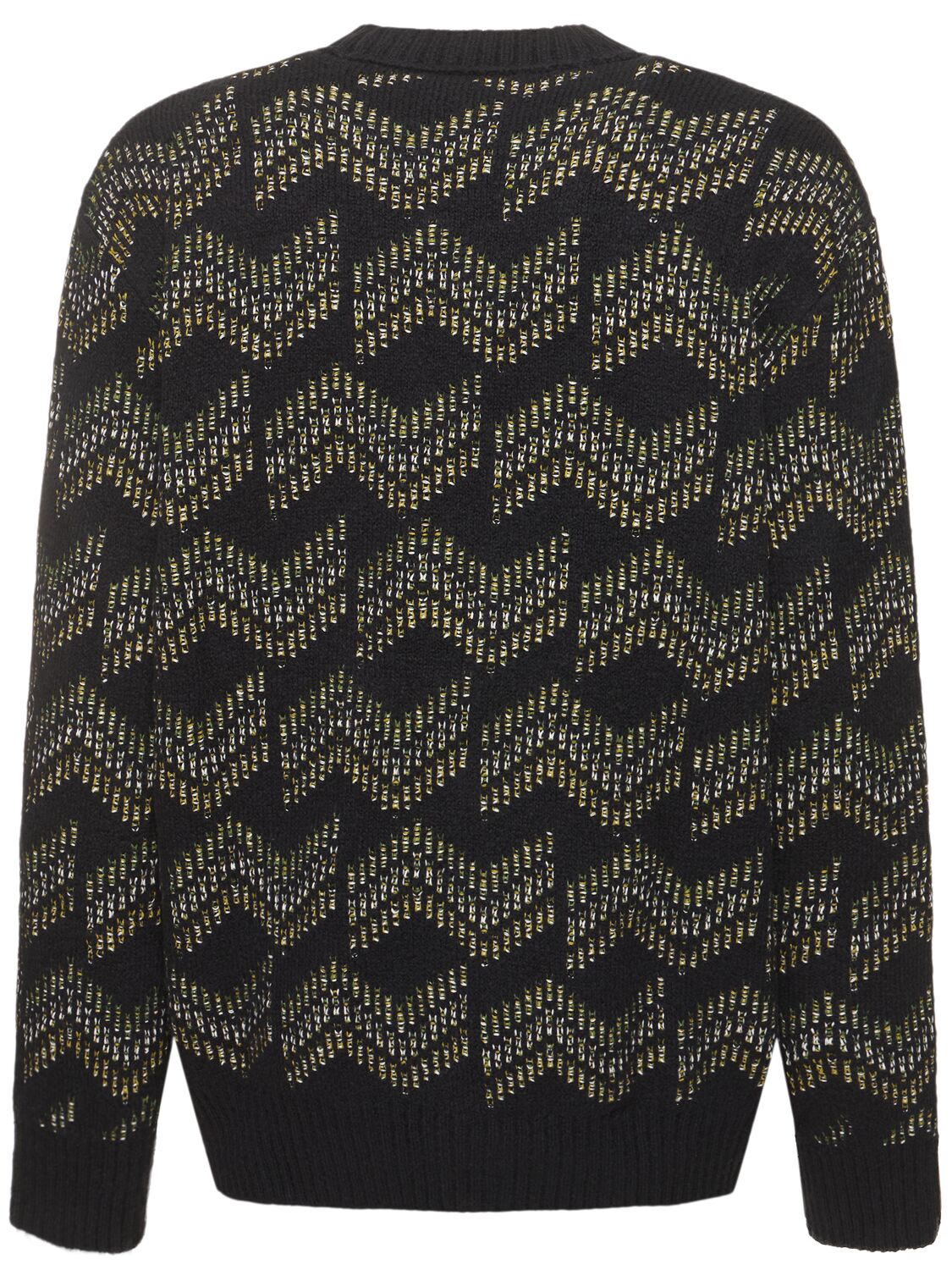 Shop Missoni Monogram Jacquard Cotton Knit Cardigan In Black