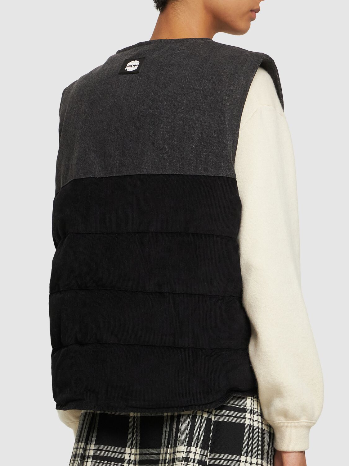 Shop Homme + Femme La Tyson Corduroy Vest In Black