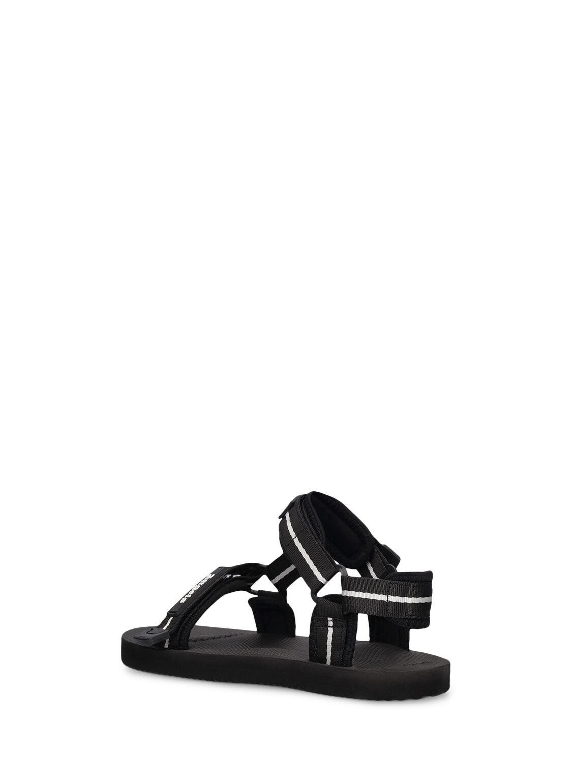 Shop Palm Angels Pa X Suicoke Nylon Sandals In Black
