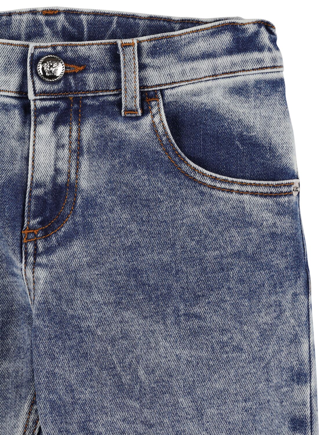 Shop Versace Denim Jeans In Blue