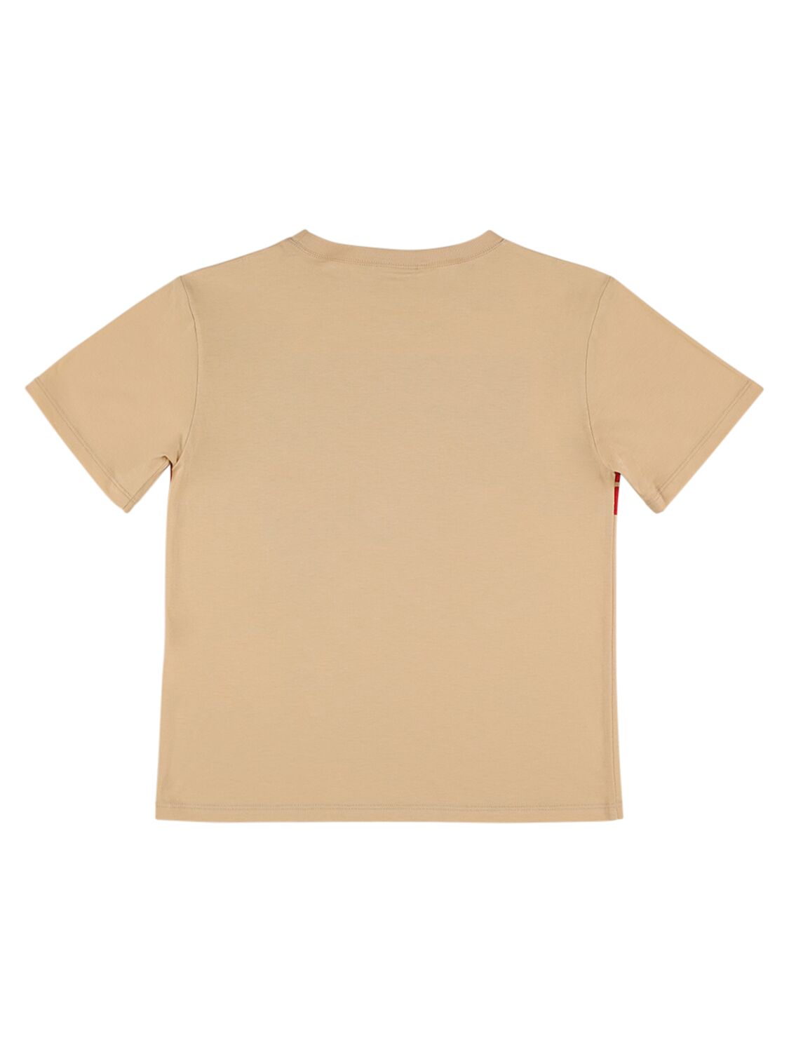 Shop Gucci Cotton Jersey T-shirt In Creme,multi