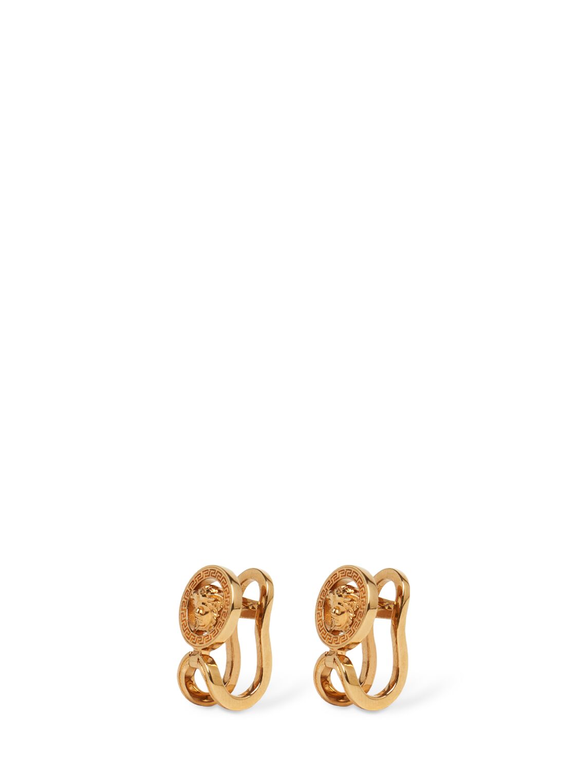 Shop Versace Medusa '95 Drop Earrings In Gold