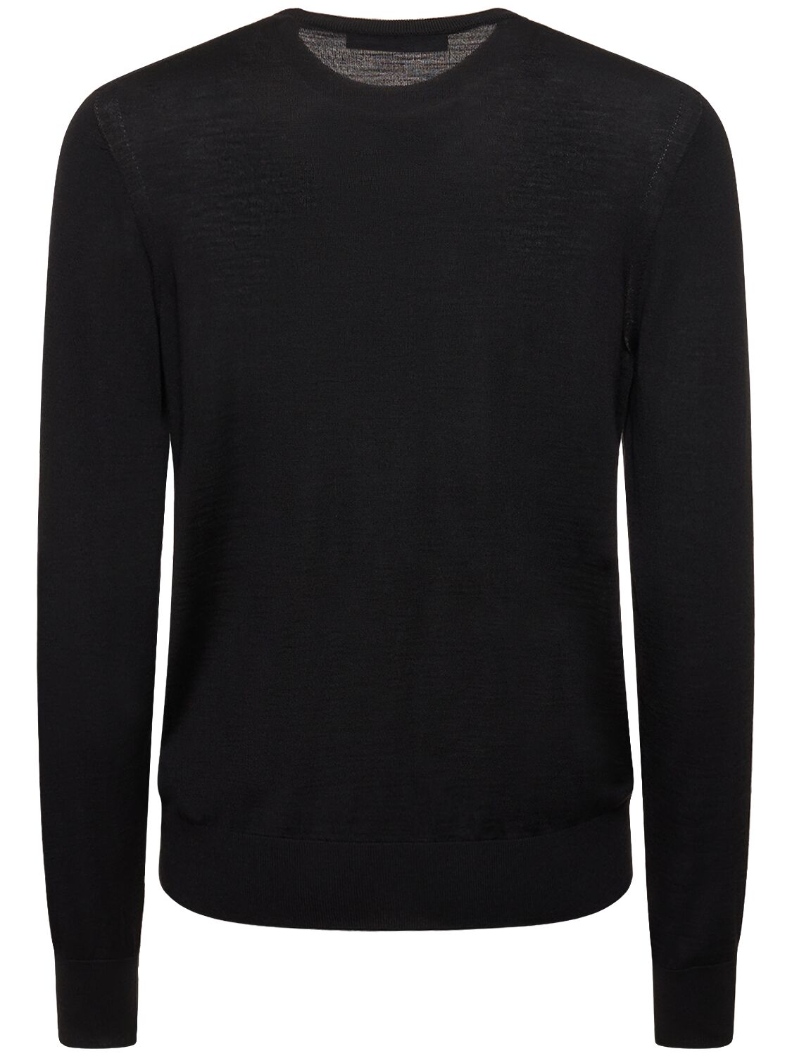 Shop Versace Medusa Wool & Silk Knit Sweater In Black