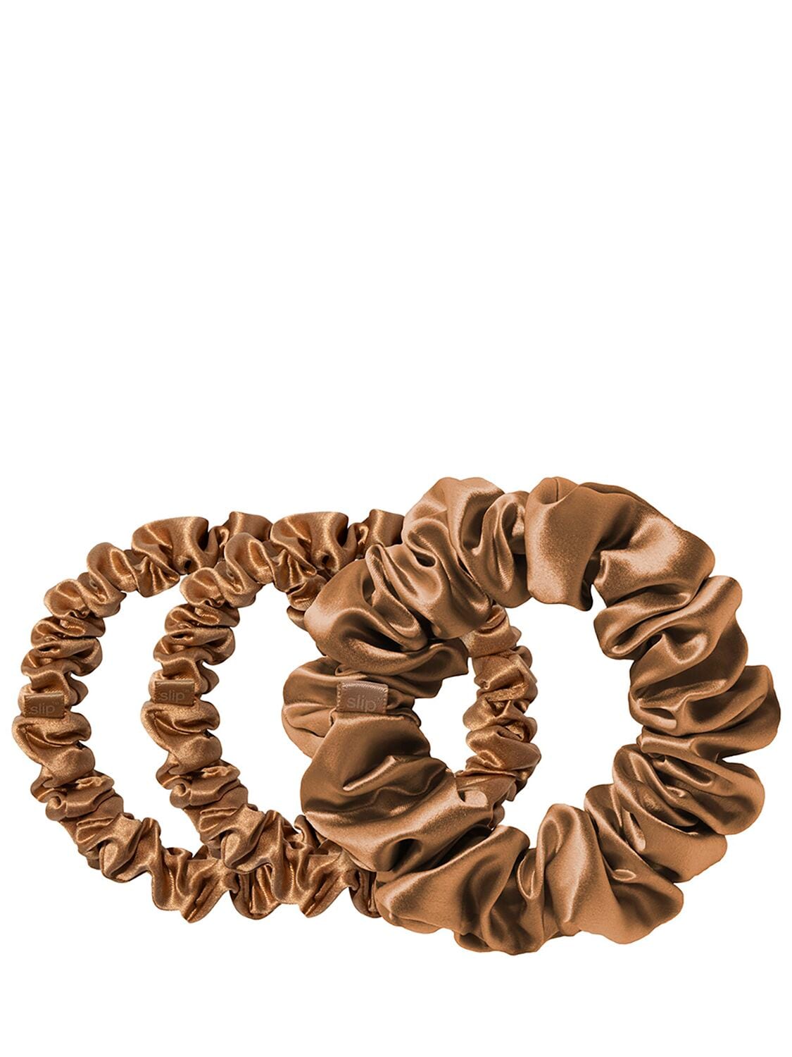 Set Of 3 Silk Scrunchies