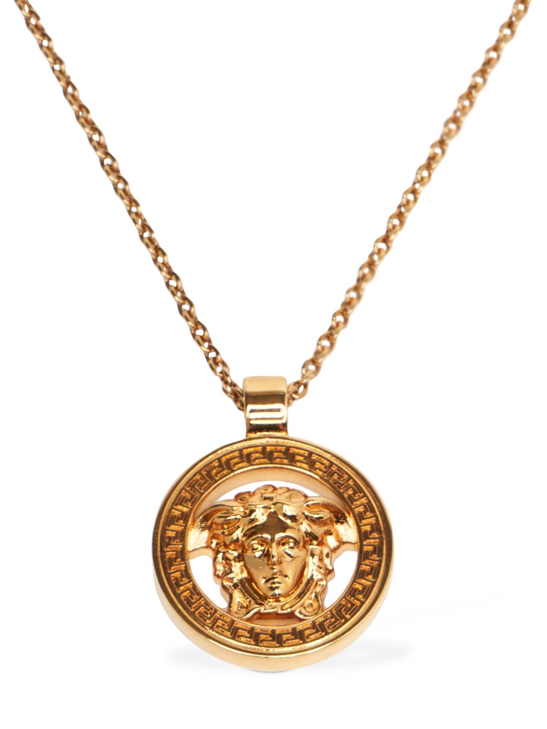 Shop Versace Medusa '95 Long Necklace In Gold