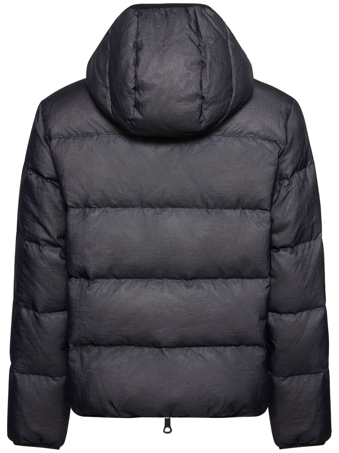 Shop Dsquared2 Logo Nylon Puffer Jacket In Dunkelblau