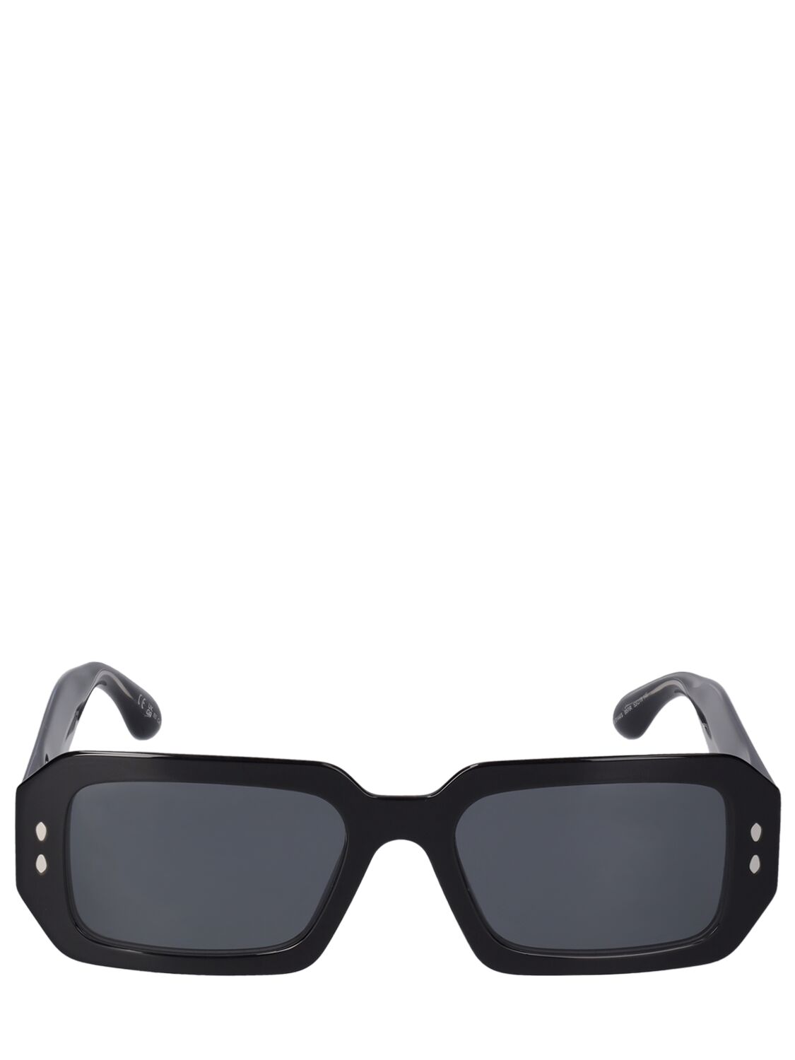Isabel Marant The New Maxi Temple Acetate Sunglasses In Black,grey
