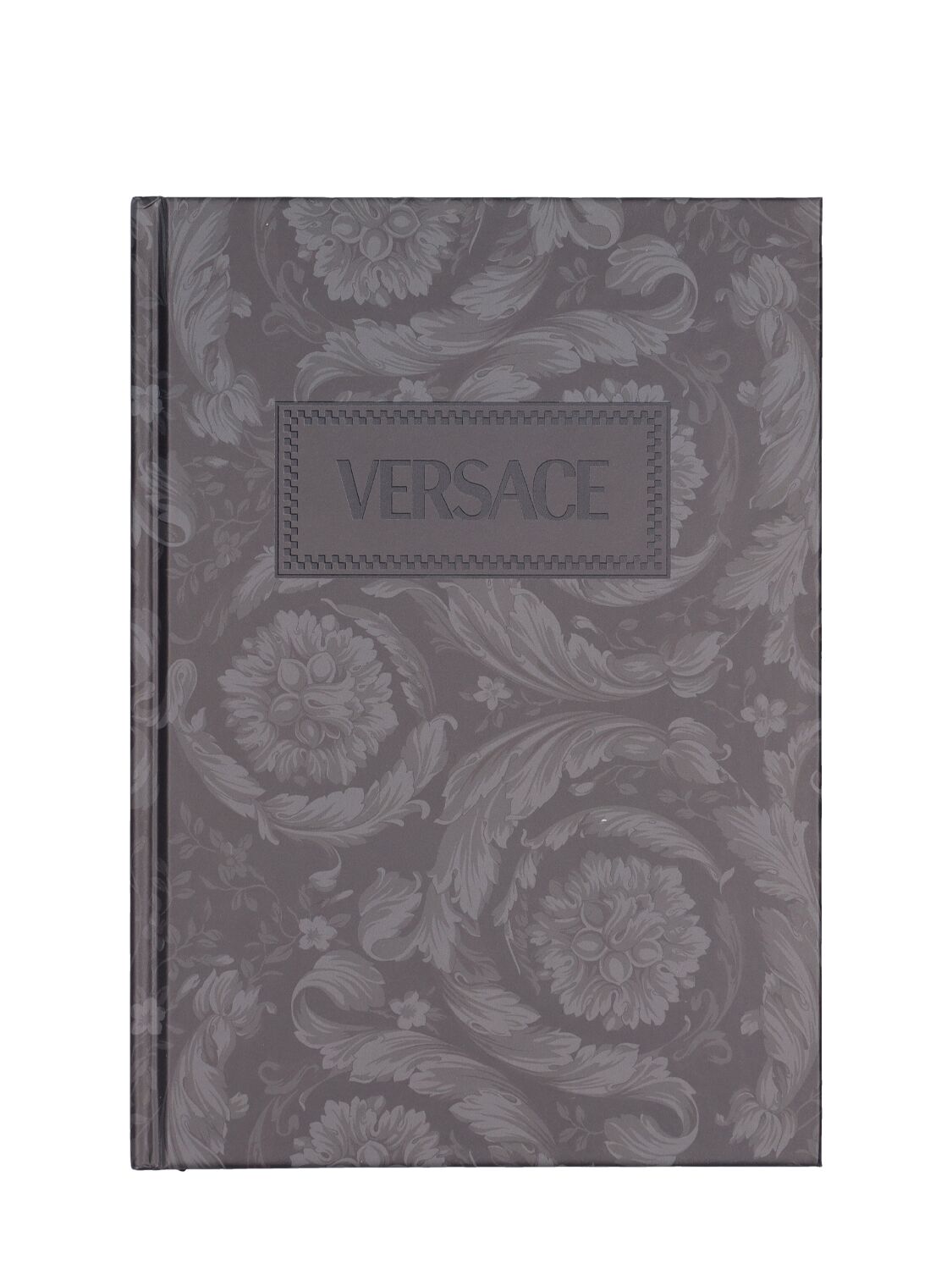 Versace Barocco Renaissance Notebook In Black,grey